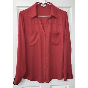 Express Slim Fit Portofino Shirt